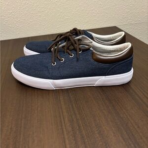 St. John's Bay Denim and Brown Oxford Shoes